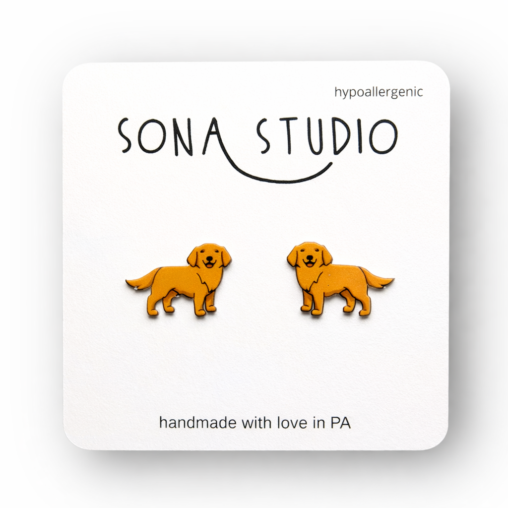 Golden Retriever Earrings