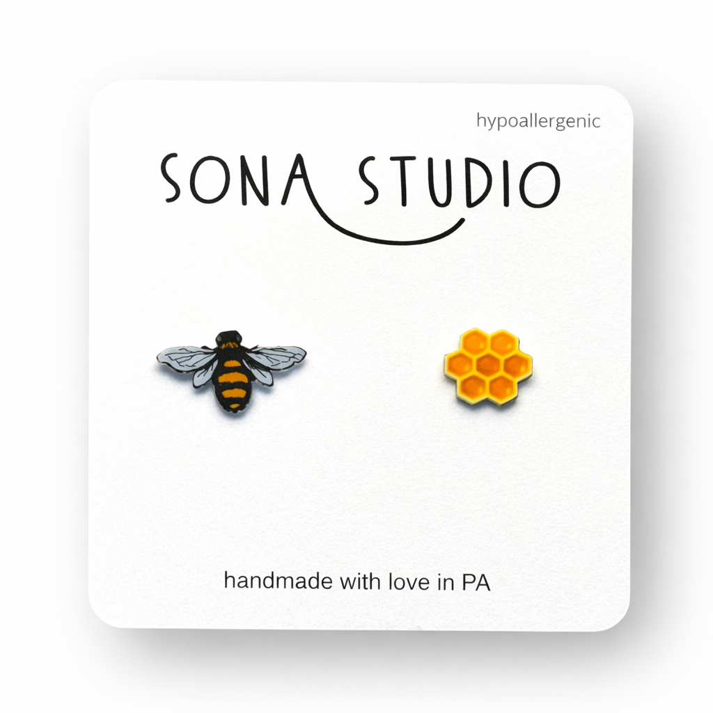 Honey Bee Earrings