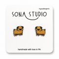 Pug Puppy Earrings