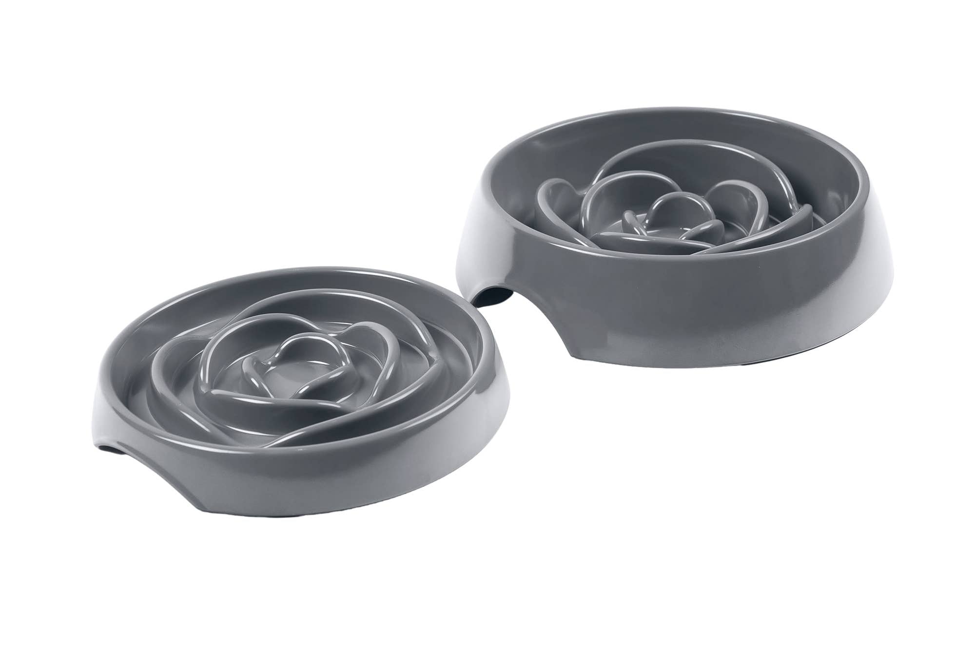Messy Mutts Interactive Slow Feeder Grey 1.75 Cup