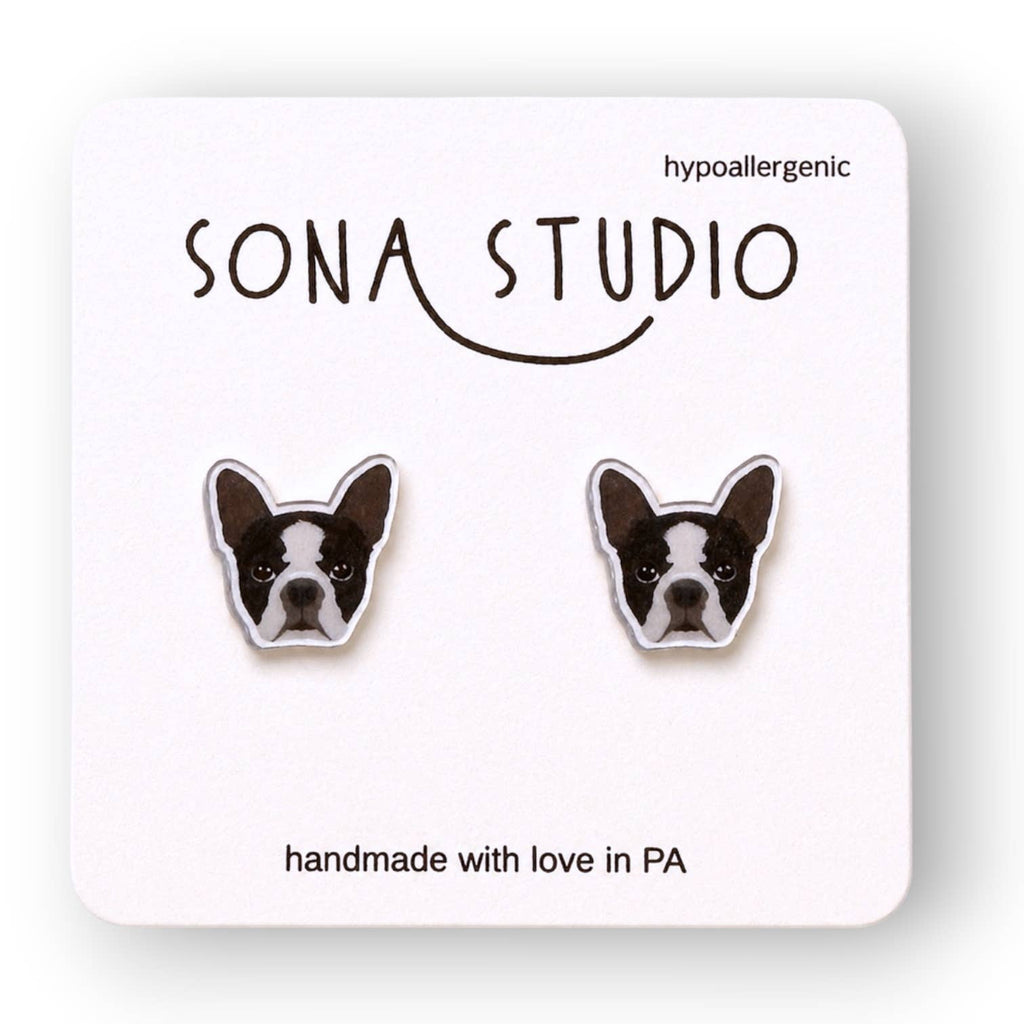 Boston Terrier Earrings