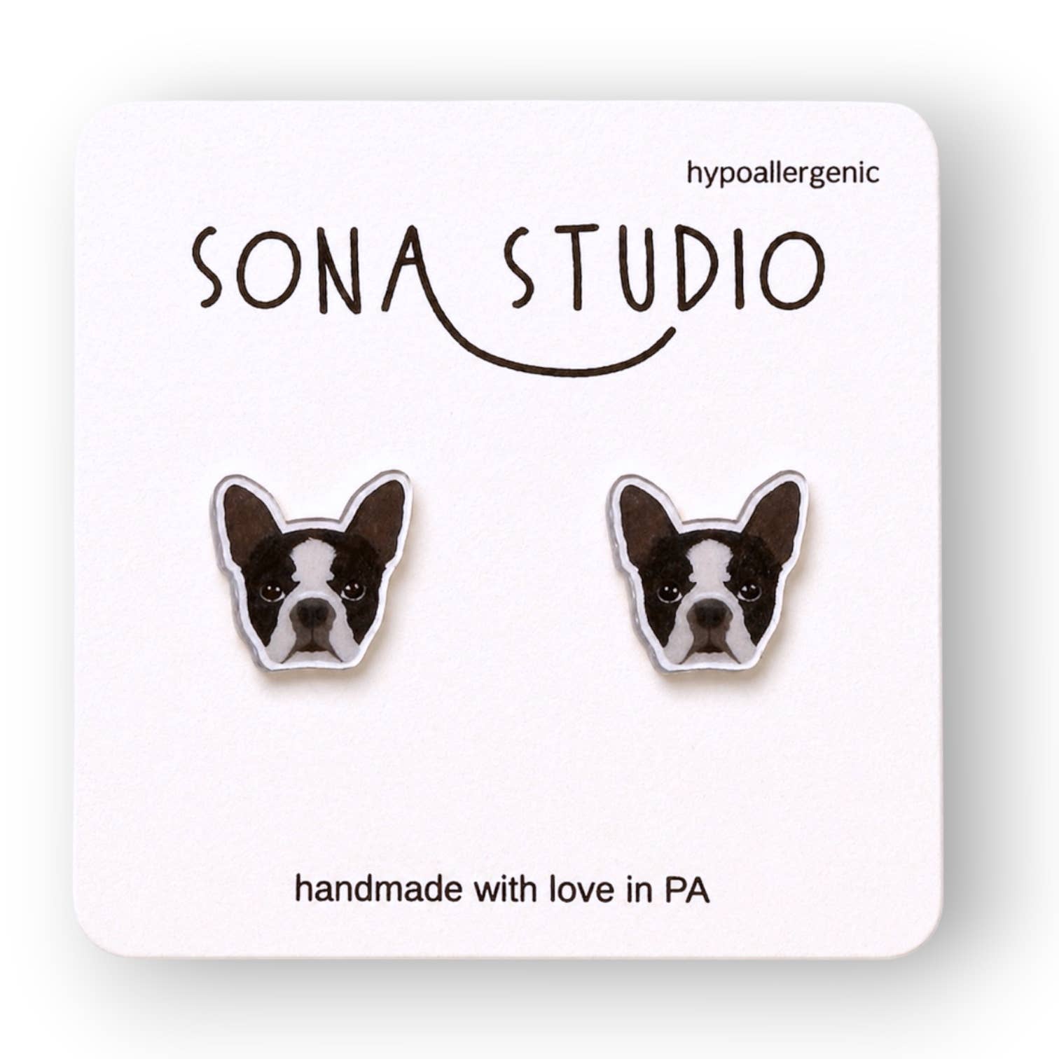 Boston Terrier Earrings
