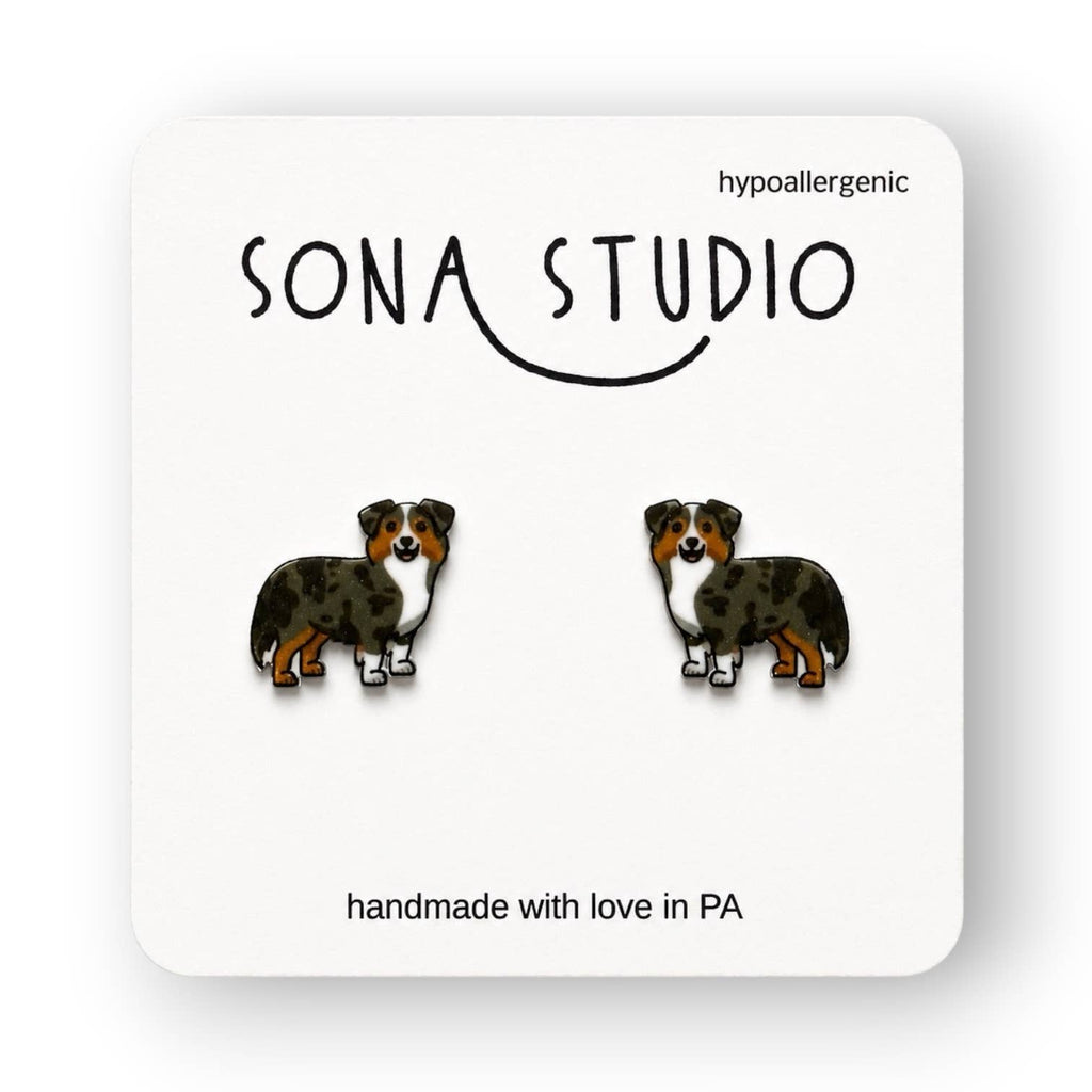 Aussie Dog Earrings