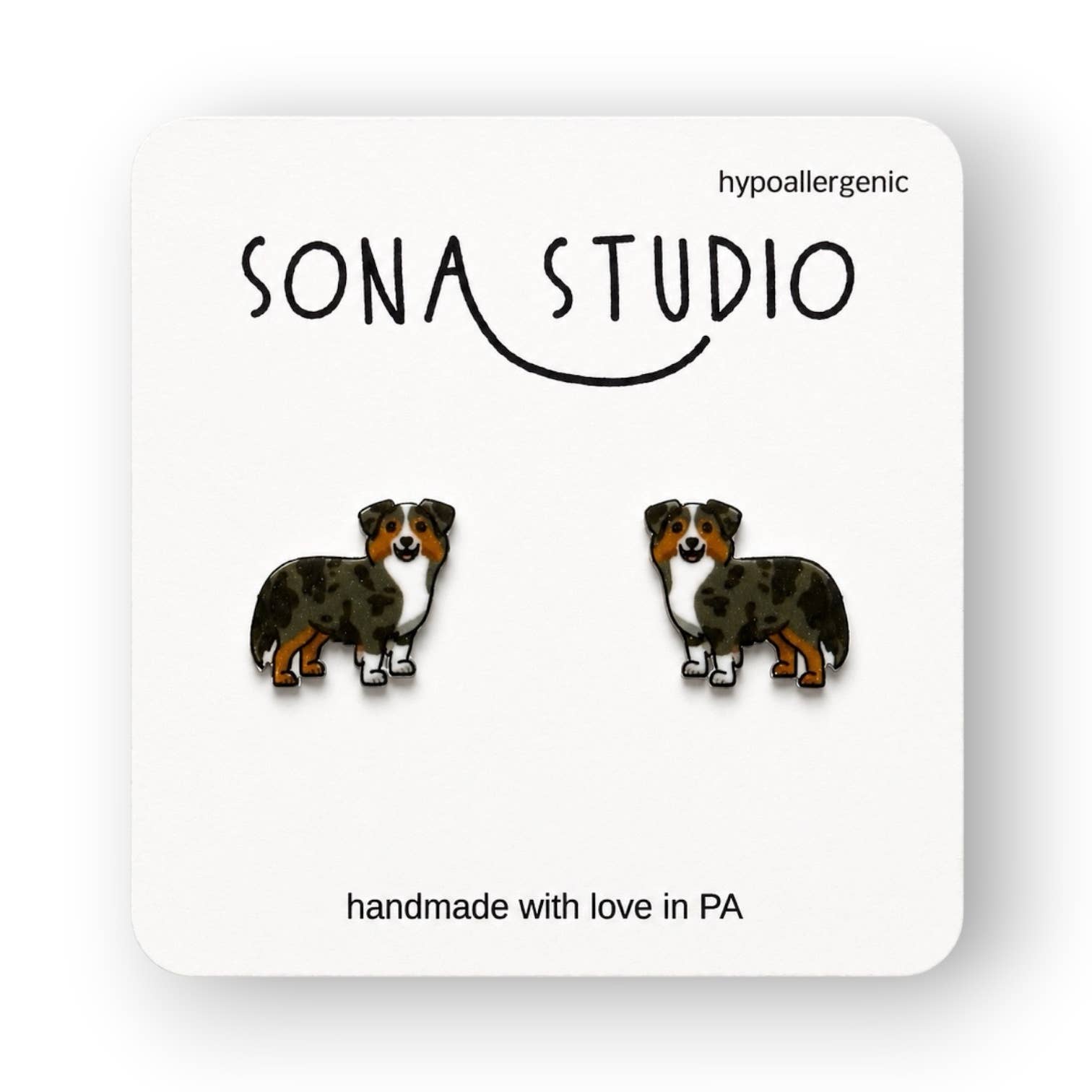 Aussie Dog Earrings
