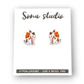 Christmas Kitty Earrings