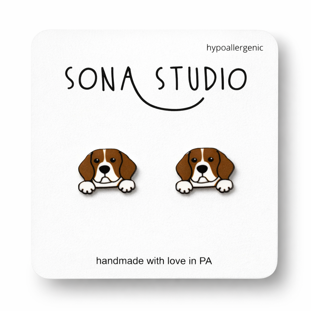 Beagle Earrings