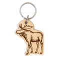 Moose Wood Keychain