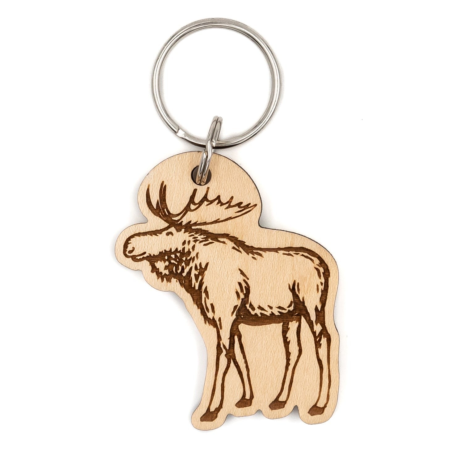 Moose Wood Keychain