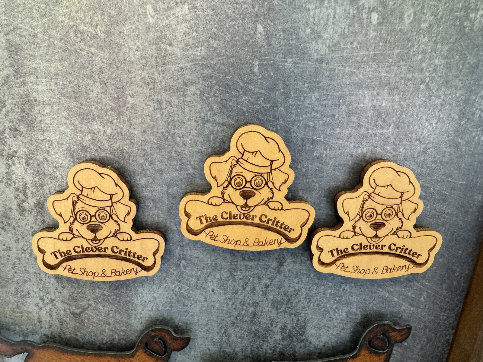 Clever Critter Wood Magnet