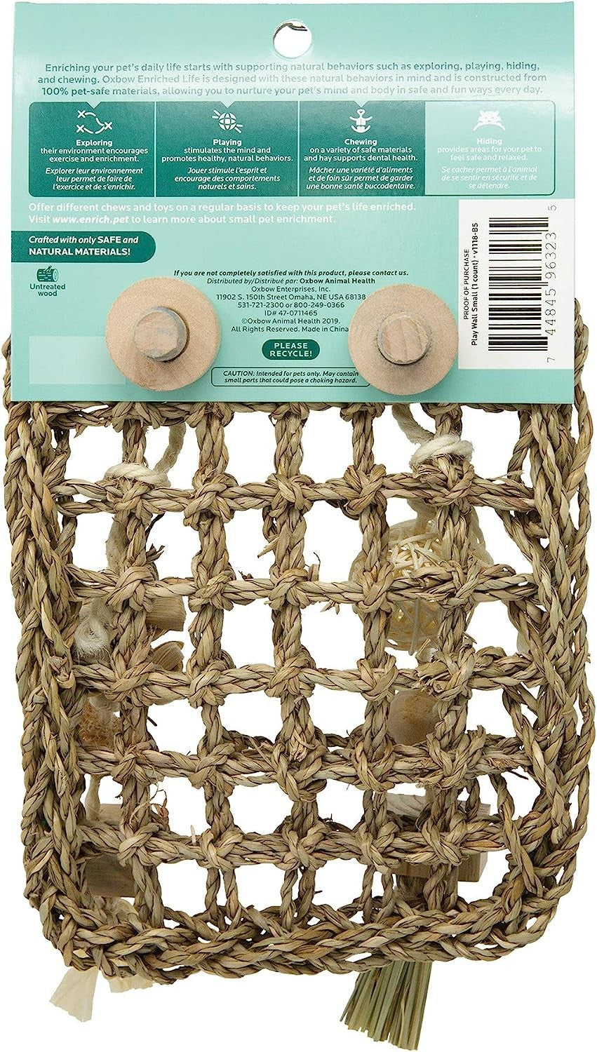 Oxbow Enriched Life Play Wall Seagrass Mat Small