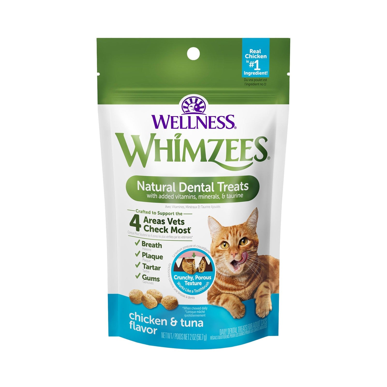 Whimzee Cat Dental Treat Ckn Tuna 2oz