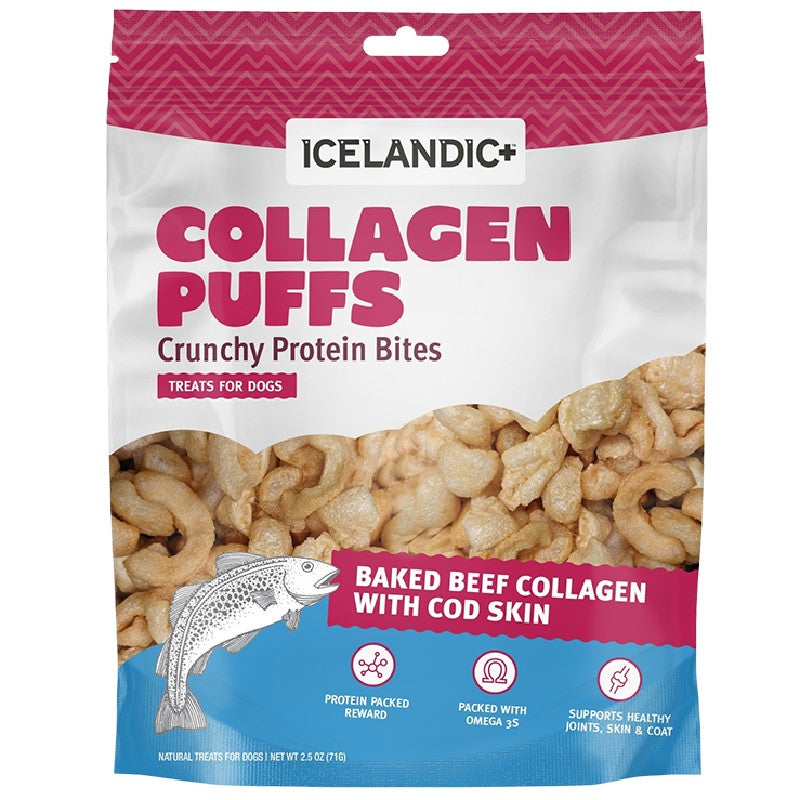 Icelandic+ Collagen Puff Bites W/ Fish 2.5 Oz Bag