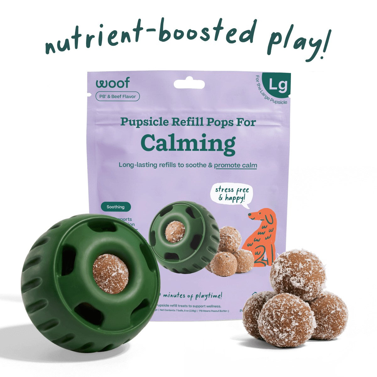 Calming Beef Pops Lg