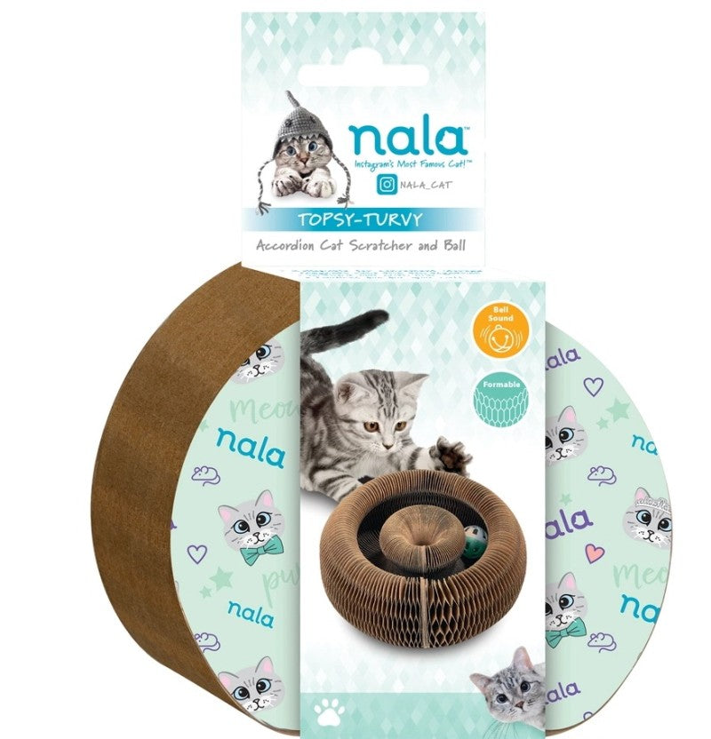 Topsy-Turvy Accordian Cat Scratcher