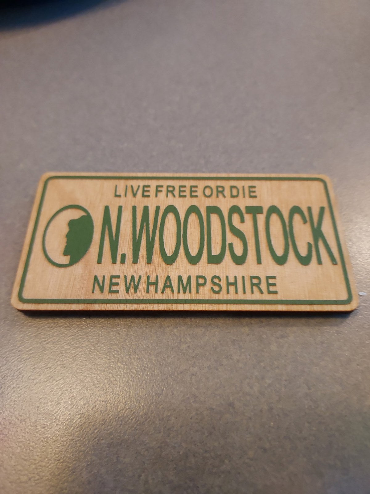 N. Woodstock License Plate Magnet