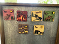 Woodland Wooden Magnets