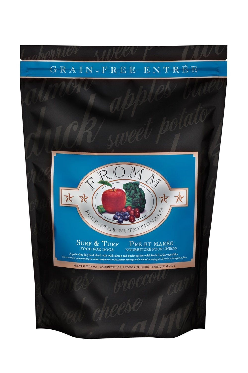 Four Star Grain Free Surf & Turf Dry Dog Food 4-lb