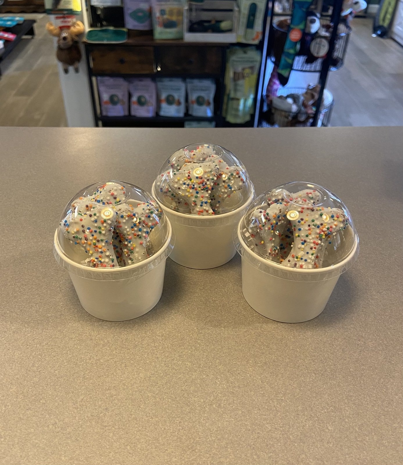 Cup of 4 Dipped Bones