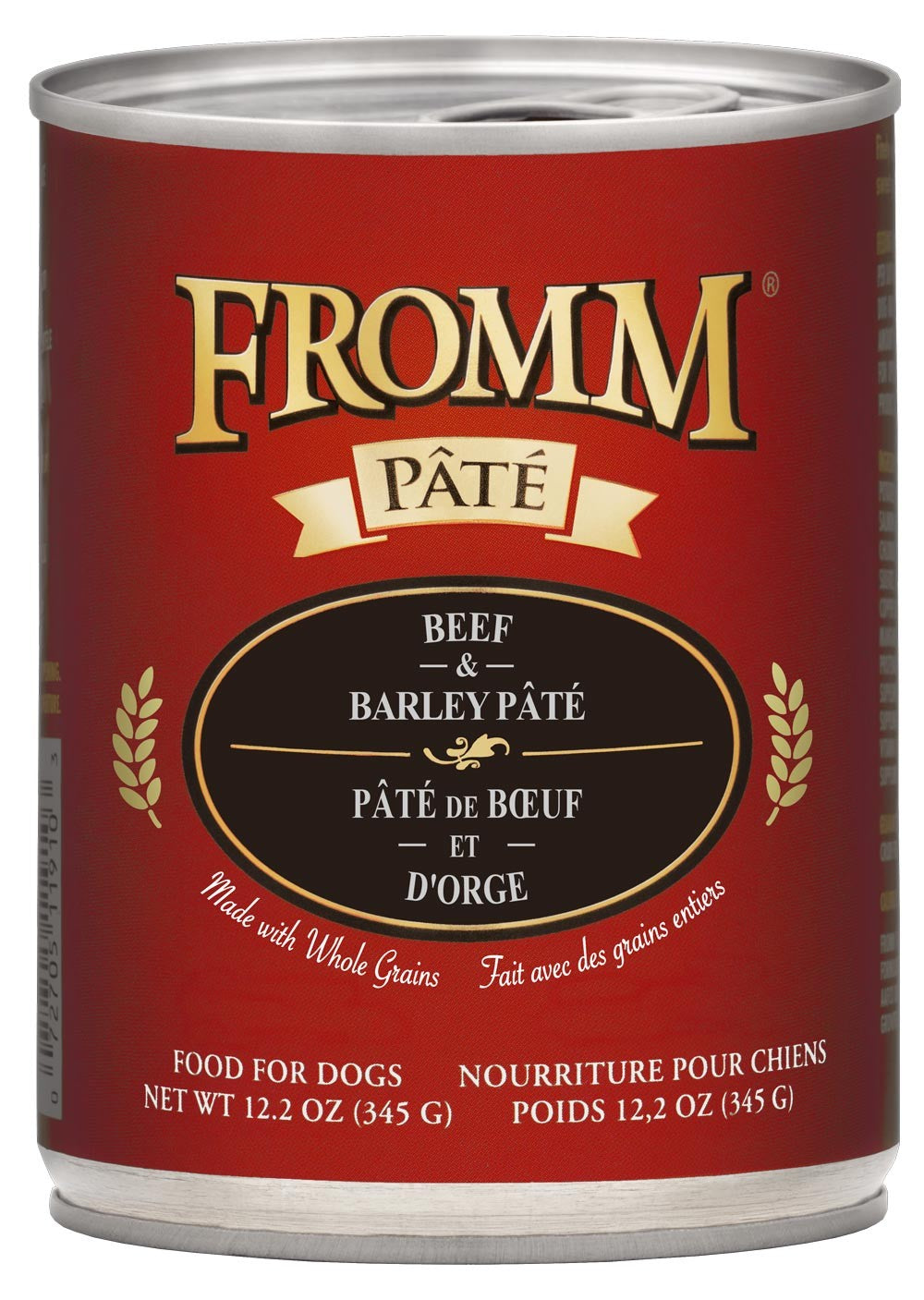 Fromm Dog Pate Beef & Barley 12.2 oz