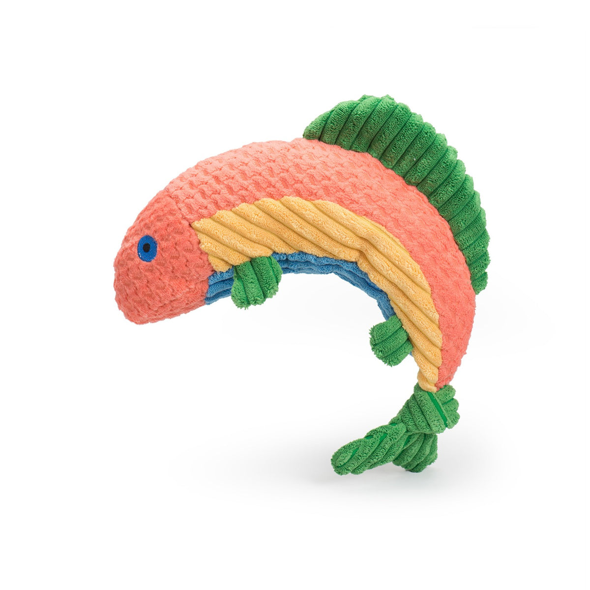 HuggleHounds Knottie Rainbow Trout 7" Small